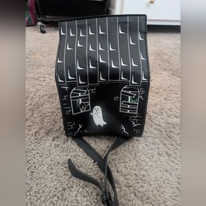 Haunted House Black Backpack